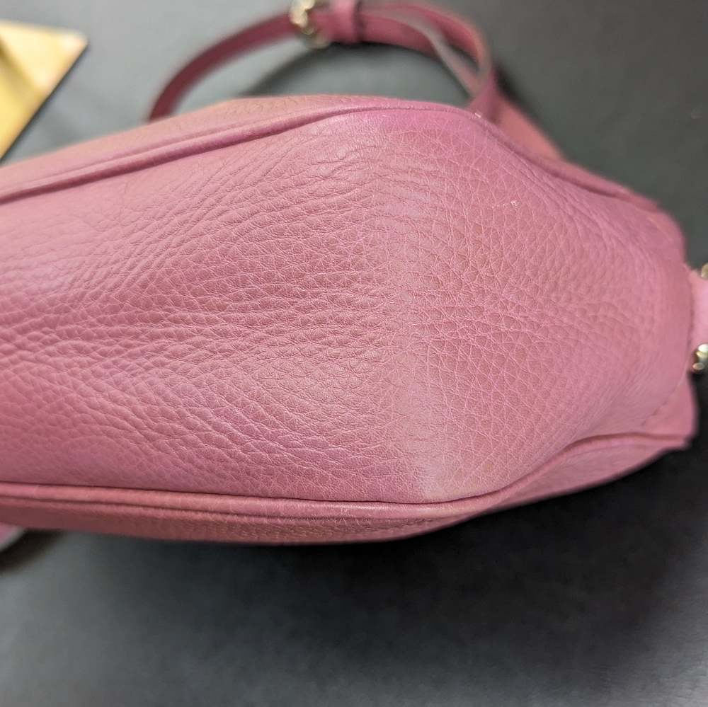 Gucci Pink Soho Disco Crossbody Bag Leather Small - Picture 11 of 16